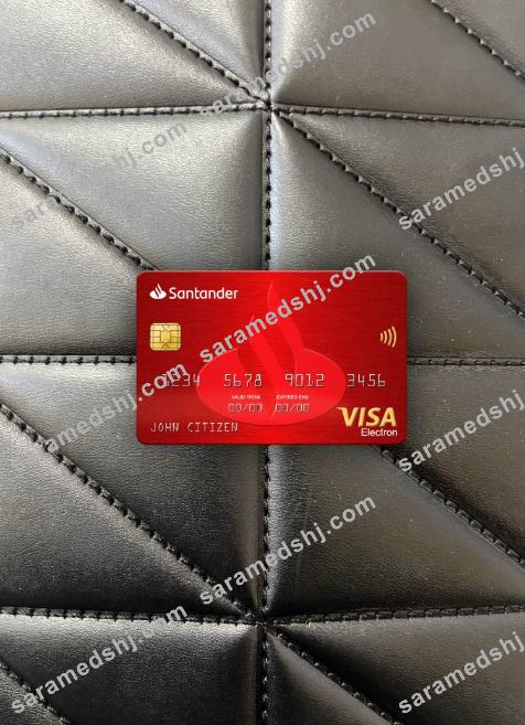 Spain Santander Bank visa electron card photolook front